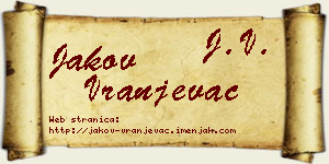 Jakov Vranjevac vizit kartica
